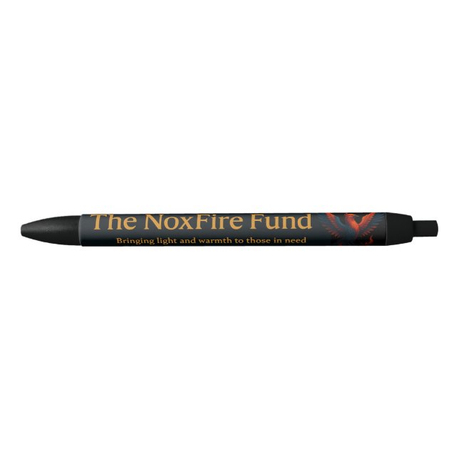 Caneta Preta NoxFire Fund Pen- Write with style! (Frente)