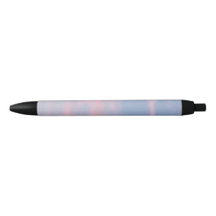 Caneta Preta Nuvens rosa personalizáveis