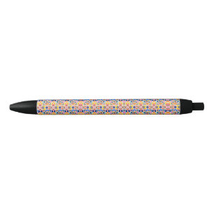 Caneta Preta O design é intrincado e elegante.