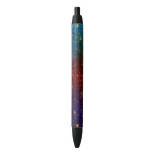 Caneta Preta Ombre Mal-humorado Poeira de Estrelas Douradas P