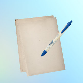 Caneta Preta Onda do Excelente - Arte japonesa