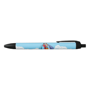 Caneta Preta Os dois super-heróis de Slipperyjoe beijando perso