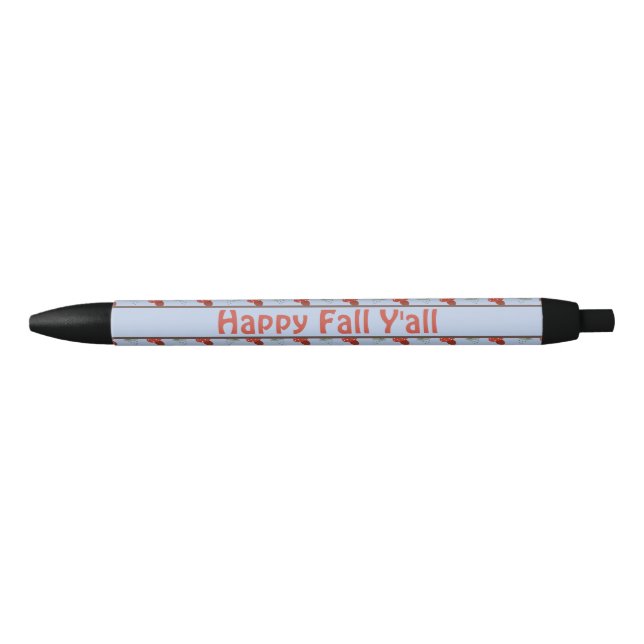 Caneta Preta Outono Personalizado (Frente)