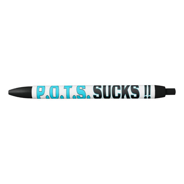CANETA PRETA P.O.T.S. SUCKS (Frente)