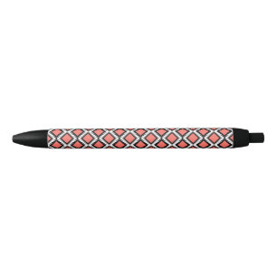 Caneta Preta Padrão asteca