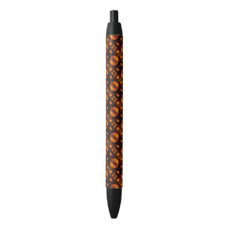 Caneta Preta Padrão de Arte Abstrata Boho Elegante Moderno Dour