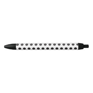 Caneta Preta Padrão de Bolinhas Preto e Branco – Minima Clássic