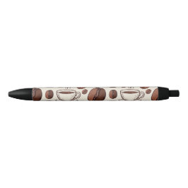 Caneta Preta Padrão de café 2