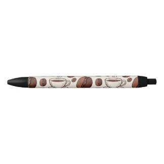 Caneta Preta Padrão de café 2