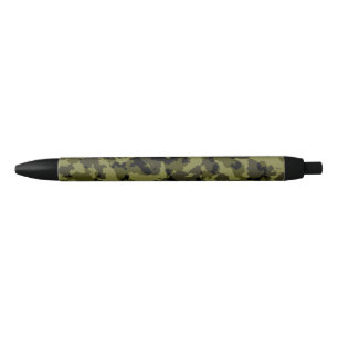 Caneta Preta Padrão de camuflagem estilo militar
