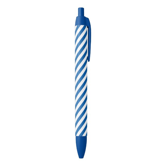 Caneta Preta Padrão de faixas de graus azul&branco (parte de inferior (Vertical))