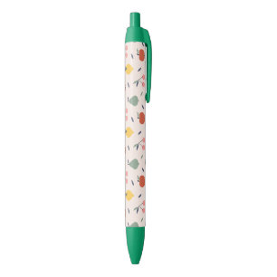Caneta Preta Padrão de Fruta cômoda
