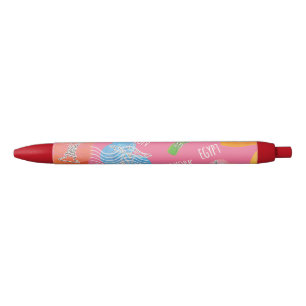 Caneta Preta Padrão de localização de viagem