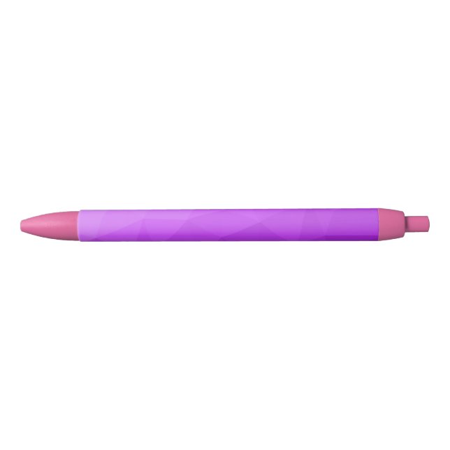 Caneta Preta Padrão de malha geométrica gradiente de lavanda ro (Frente)