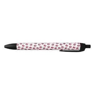 Caneta Preta Padrão De Patas, Patas Cachorros, Patas Turvas