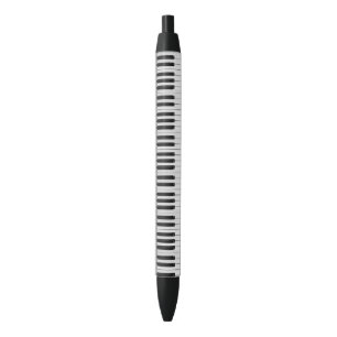 Caneta Preta Padrão de piano