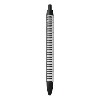 Caneta Preta Padrão de piano