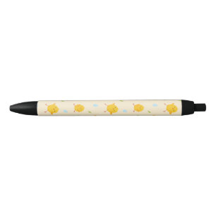 Caneta Preta Padrão de Pintinhos de Páscoa