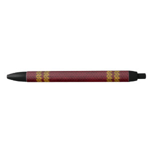 Caneta Preta Padrão de Stripe de Olho Vermelho