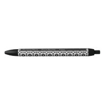Padrão Geométrico Preto e Branco Elegante