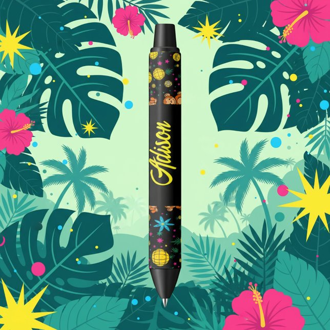 Caneta Preta Padrão Monkey Business (Criador carregado)