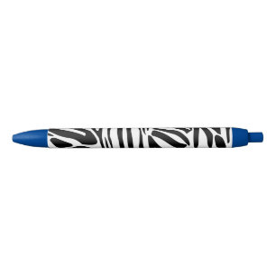 Caneta Preta Padrão zebra