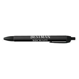 Caneta Preta PADRINHO DE CASAMENTO Bestman GIFTS Classic Black