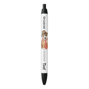 Caneta Preta Pai de Staffordshire bull terrier