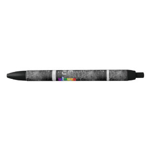 Caneta Preta Painel de cores do orgulho arco-íris urbano Slippe
