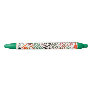 Caneta Preta Palavras positivas design