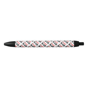 Caneta Preta Parar o slogan de guerra