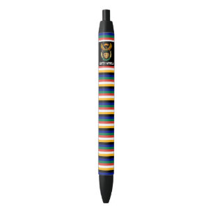 Caneta Preta Patriótico de Bandeira da África do Sul