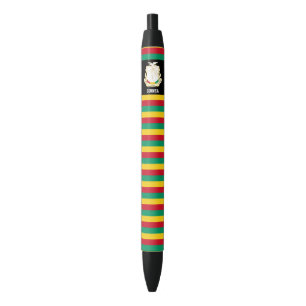 Caneta Preta Patriótico de Bandeira da Guiné