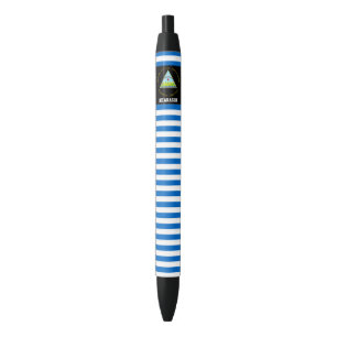 Caneta Preta Patriótico de Bandeira da Nicarágua