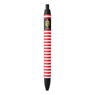 Caneta Preta Patriótico de Bandeira da Tunísia