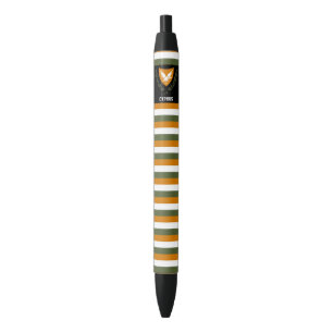 Caneta Preta Patriótico de Bandeira de Chipre