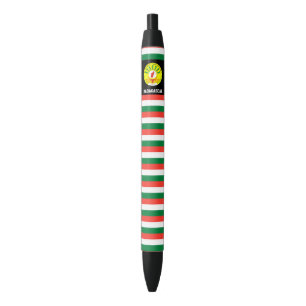 Caneta Preta Patriótico de Madagascar Flag Cute