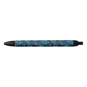 Caneta Preta Peacock Pride