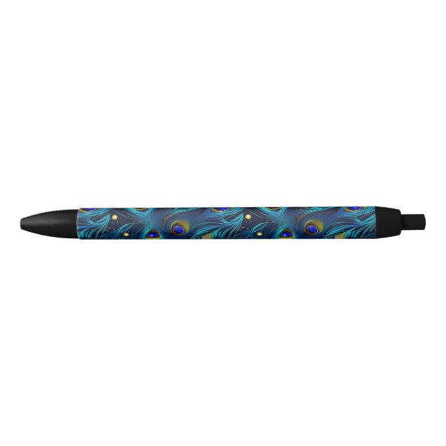 Caneta Preta Peacock Pride (Frente)