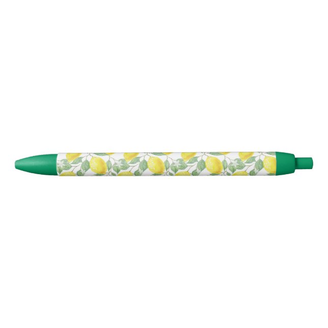 Caneta Preta Pen Office and School Pen Lemon  (Frente)