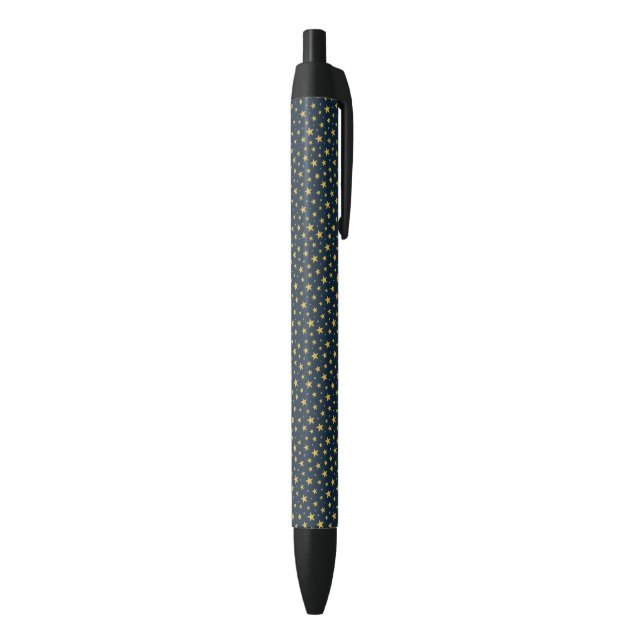 Caneta Preta Pen with stars illustration (parte de inferior (Vertical))