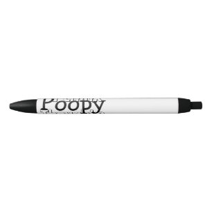 Caneta Preta Pensamentos de pensamento de Poopy