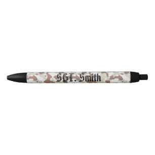 Caneta Preta Personalizada Da Camo, Tinta Preta, P