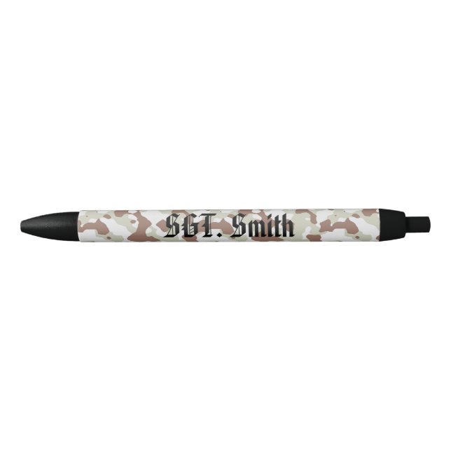 Caneta Preta Personalizada Da Camo, Tinta Preta, P (Frente)