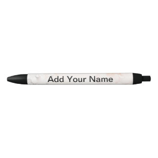 Caneta Preta Personalizar Design Floral