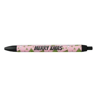 Caneta Preta Personalizar Papais noeis e Árvore de Natal