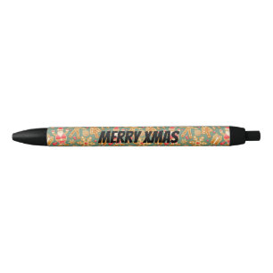 Caneta Preta Personalizar Papais noeis e Árvore de Natal