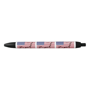 Caneta Preta Personalizável Patriótico Bandeira dos EUA