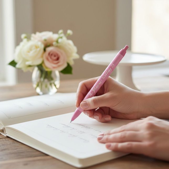 Caneta Preta Personalized guest book, wedding (Criador carregado)