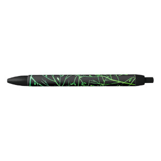 Caneta Preta Perucas verdes em preto